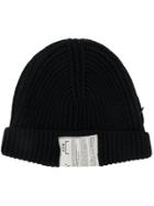 A-cold-wall* Ribbed Knitted Hat - Black