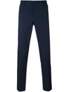 Lanvin Slim Stripe Detail Chinos, Men's, Size: 54, Blue, Cotton/viscose