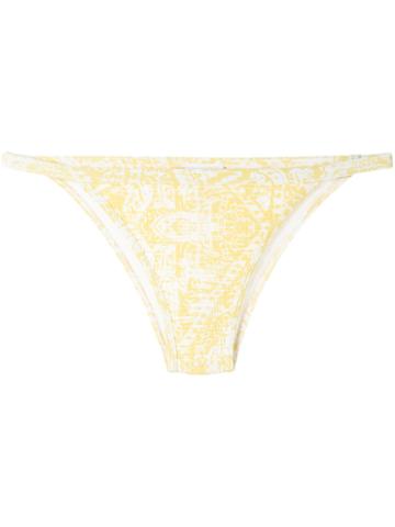 Evarae Printed Bikini Bottom, Women's, Size: Medium, White, Polyamide/spandex/elastane