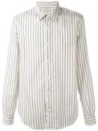 Éditions M.r - Vertical Striped Shirt - Men - Cotton - 40, Blue, Cotton