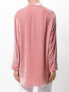 Vivetta - Beaded Collar Shirt - Women - Silk/viscose - 40, Pink/purple, Silk/viscose