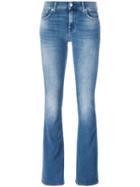 7 For All Mankind Bootcut Jeans, Women's, Size: 28, Blue, Cotton/polyester/spandex/elastane