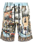 Dolce & Gabbana Print Drawstring Swim-shorts - Multicolour