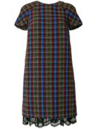 Talbot Runhof Knitted Check Dress - Multicolour