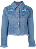 House Of Holland 'hoh X Lee Collaboration' Denim Jacket, Women's, Size: Medium, Blue, Cotton/spandex/elastane
