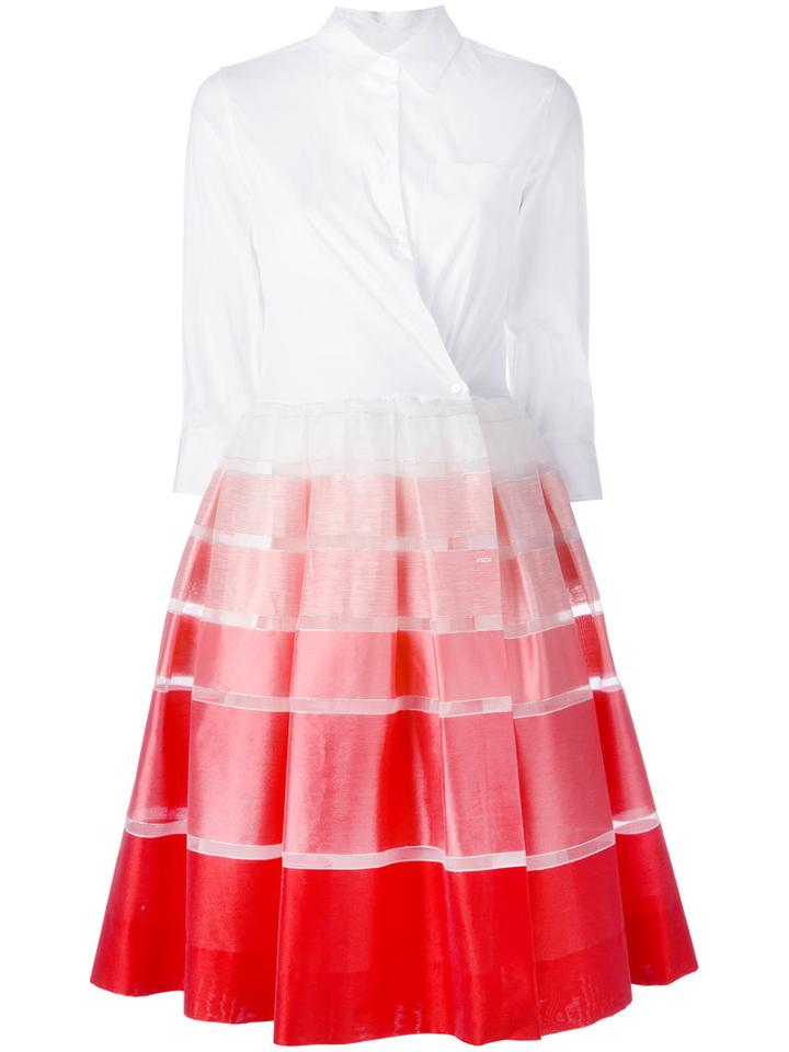 Sara Roka Elenat Dress, Women's, Size: 44, White, Cotton/polyamide/spandex/elastane