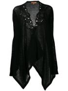 Ermanno Scervino Short Embroidered Cardigan - Black