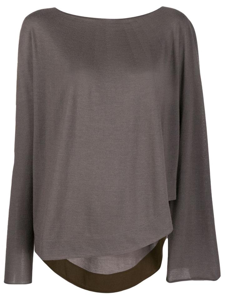 Fabiana Filippi Loose Fit Sweater - Brown