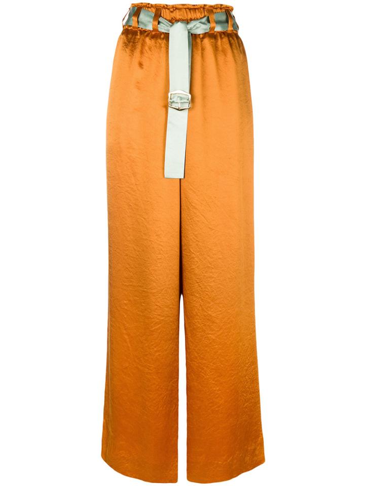Sies Marjan Floral Wide Leg Trousers - Yellow & Orange
