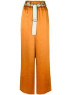 Sies Marjan Floral Wide Leg Trousers - Yellow & Orange