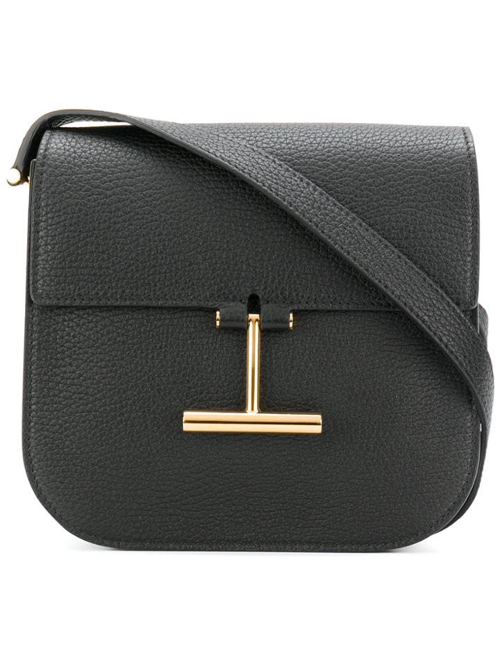 Tom Ford 't' Buckle Shoulder Bag - Black