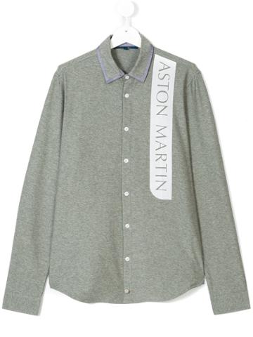 Aston Martin Kids Logo Print Shirt - Grey