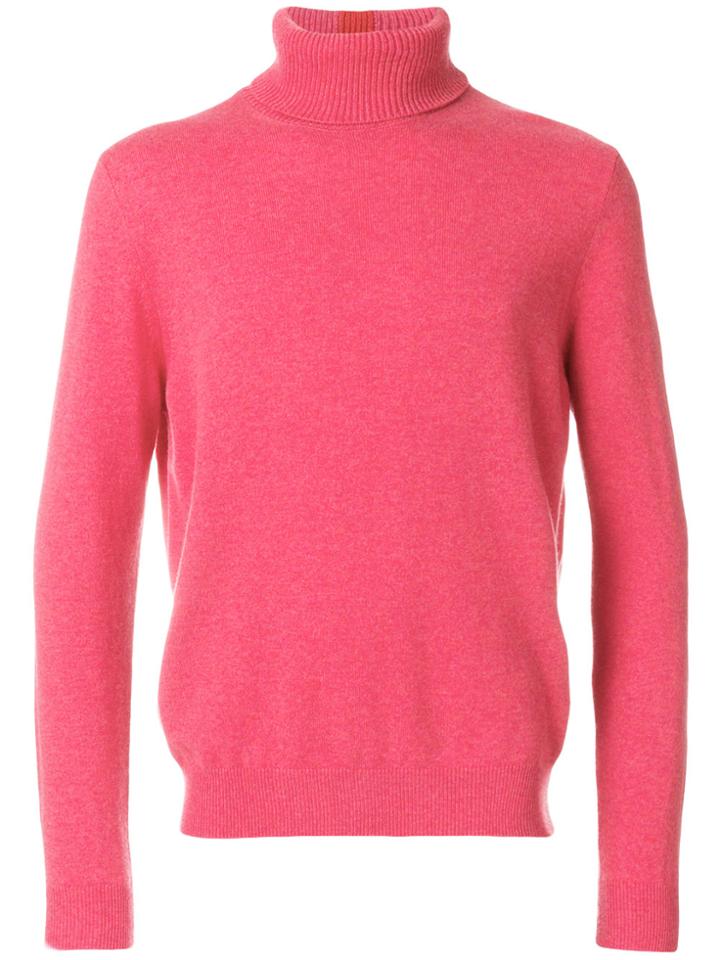 Paul Smith Turtle Neck Jumper - Pink & Purple