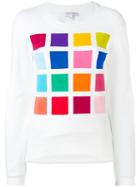 Io Ivana Omazic - Square Print Sweatshirt - Women - Cotton/spandex/elastane - S, White, Cotton/spandex/elastane