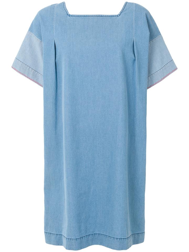 Chinti & Parker Indigo Panelled Dress - Blue