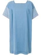 Chinti & Parker Indigo Panelled Dress - Blue