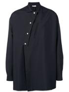 Jil Sander Oversized Press Stud Shirt - Blue