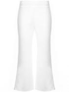 Alexis High-waisted Flared Trousers - White