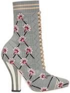 Fendi Open Knit Sock Boots - Grey