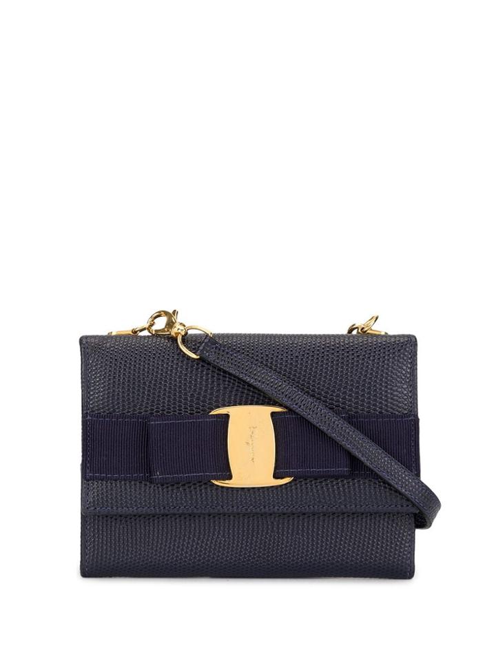 Salvatore Ferragamo Pre-owned Vara Bow Wallet Bag - Black