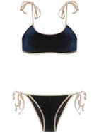 Adriana Degreas Velvet Bikini Set - Blue