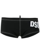 Dsquared2 Logo Print Swimming Shorts - Black