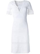 A.l.c. Macrame Fringed Dress, Women's, Size: 8, White, Nylon/rayon
