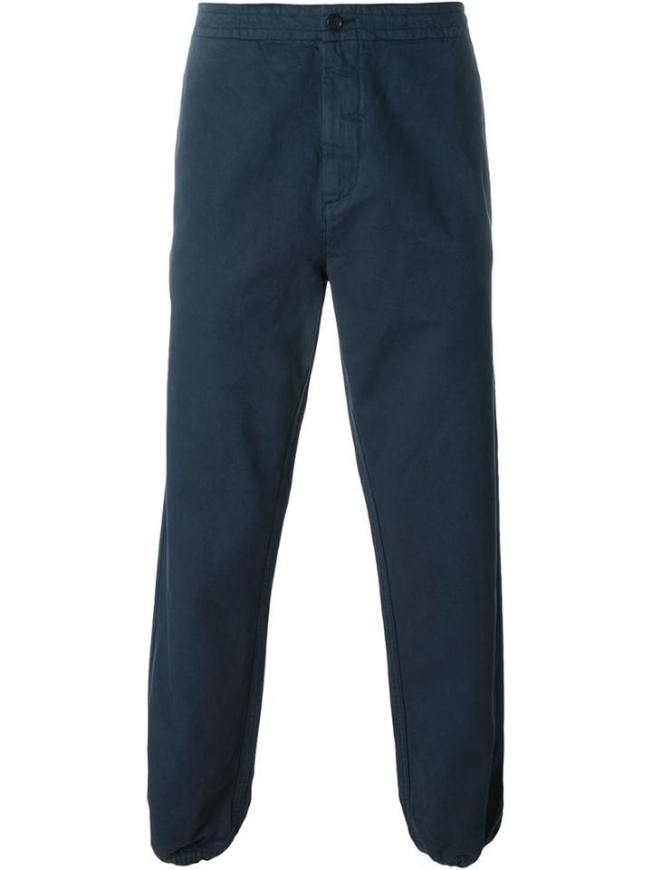 Aspesi Casual Trousers, Men's, Size: 52, Blue, Cotton/linen/flax