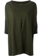 Antonio Marras Split Front Sweater, Women's, Size: Small, Green, Virgin Wool