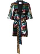 Ainea Embellished Kimono Jacket - Purple