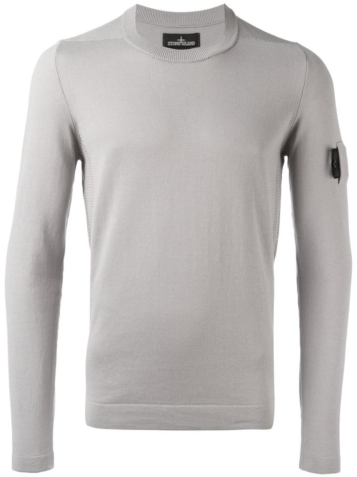 Stone Island Shadow Project Arm Detail Jumper, Men's, Size: Medium, Nude/neutrals, Cotton