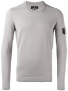 Stone Island Shadow Project Arm Detail Jumper, Men's, Size: Medium, Nude/neutrals, Cotton