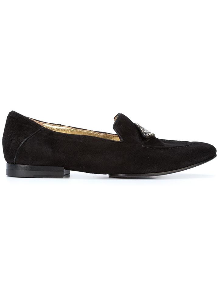 Figue Milky Flat Loafers - Black