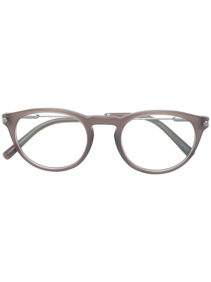 Bulgari Frosty Round Shaped Glasses - Grey