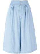 Tsumori Chisato 'skull Crush' Denim Culottes, Women's, Size: Small, Blue, Cotton/polyester