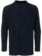 Homme Plissé Issey Miyake - Pleated Blazer - Men - Polyester - 3, Blue, Polyester