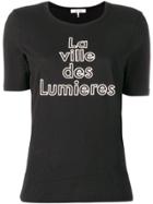 Frame Denim 'la Ville Des Lumieres' Printed T-shirt - Black