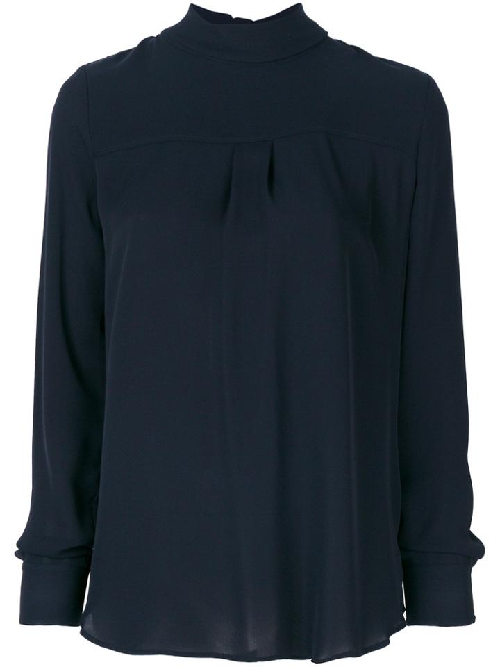 Theory Reverse Shirt Blouse - Blue