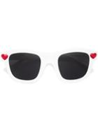 Saint Laurent 'new Wave Sl 100 Lolita' Sunglasses, Women's, White, Acetate/crystal