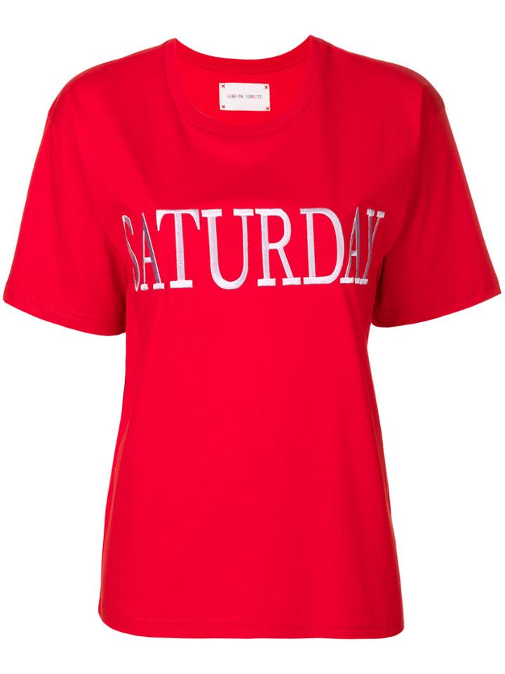 Alberta Ferretti Saturday Embroidered T-shirt