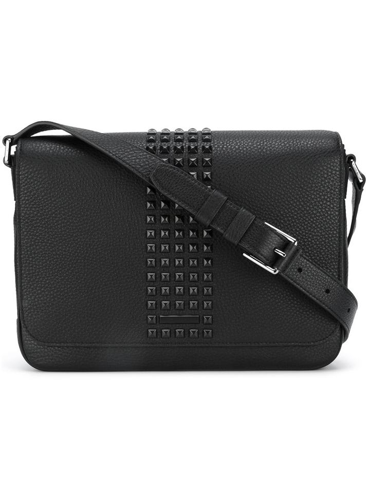 Michael Kors Stud-embellished Shoulder Bag, Men's, Black, Leather