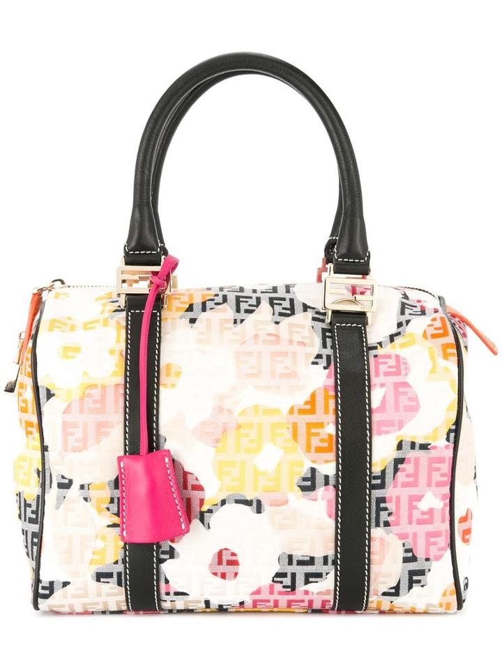 Fendi Pre-owned Zucca Flower Pattern Hand Bag - Multicolour