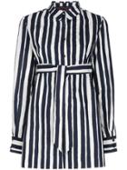 Martin Grant Striped Belted Playsuit - Black