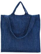 Sunnei - Textured Tote - Men - Cotton - One Size, Blue, Cotton