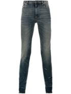 Maison Margiela Distressed Effect Skinny Jeans, Men's, Size: 30, Blue, Cotton/spandex/elastane