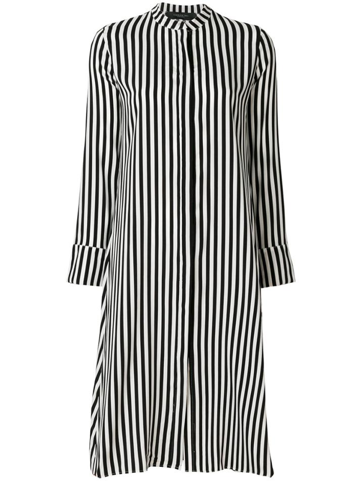 Federica Tosi Striped Midi Dress - Black