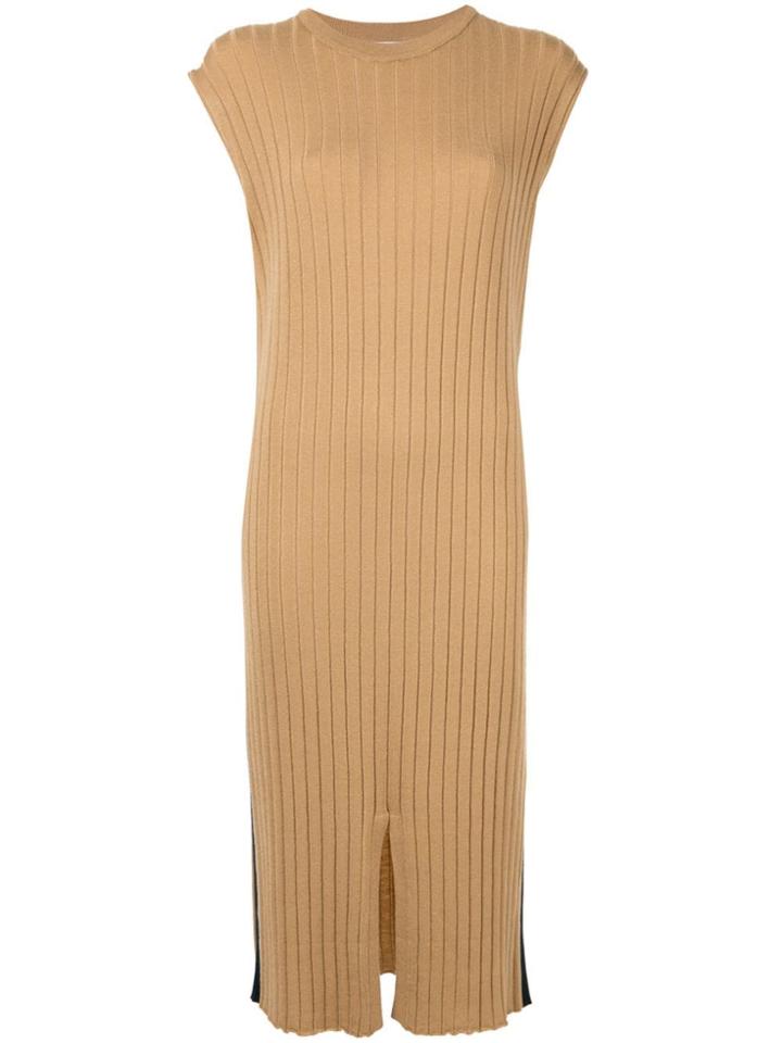 Guild Prime Ribbed Knit Midi Dress - Neutrals