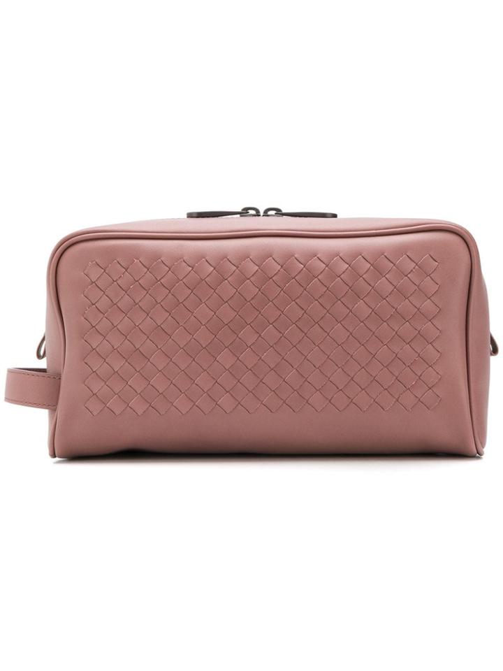 Bottega Veneta Intrecciato Wash Bag - Pink
