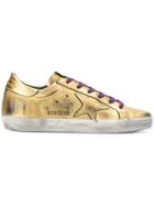 Golden Goose Deluxe Brand Side Star Lace Up Sneakers - Metallic