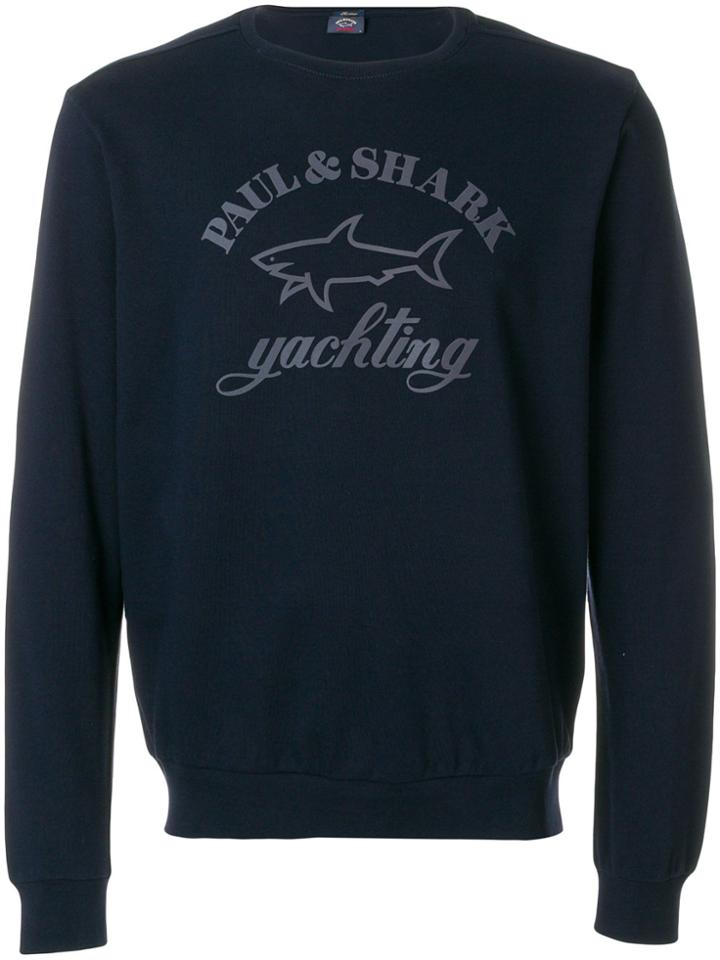 Paul & Shark Logo Long-sleeve Sweatshirt - Black